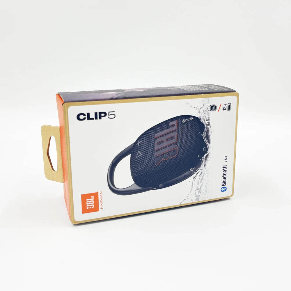 JBL Clip 5 Clip5 Ultra Portable Bluetooth Speaker Outdoor Mini Speaker Multi-Speaker Connection IP67 Waterproof 12 Hour Playtime