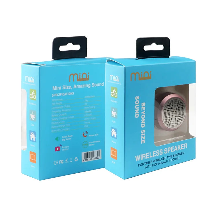 US Warehouse Support V5.0 Bluetooth Speaker Radio Portable Colorful Mini Round Speakers Wireless Speaker Ship Local
