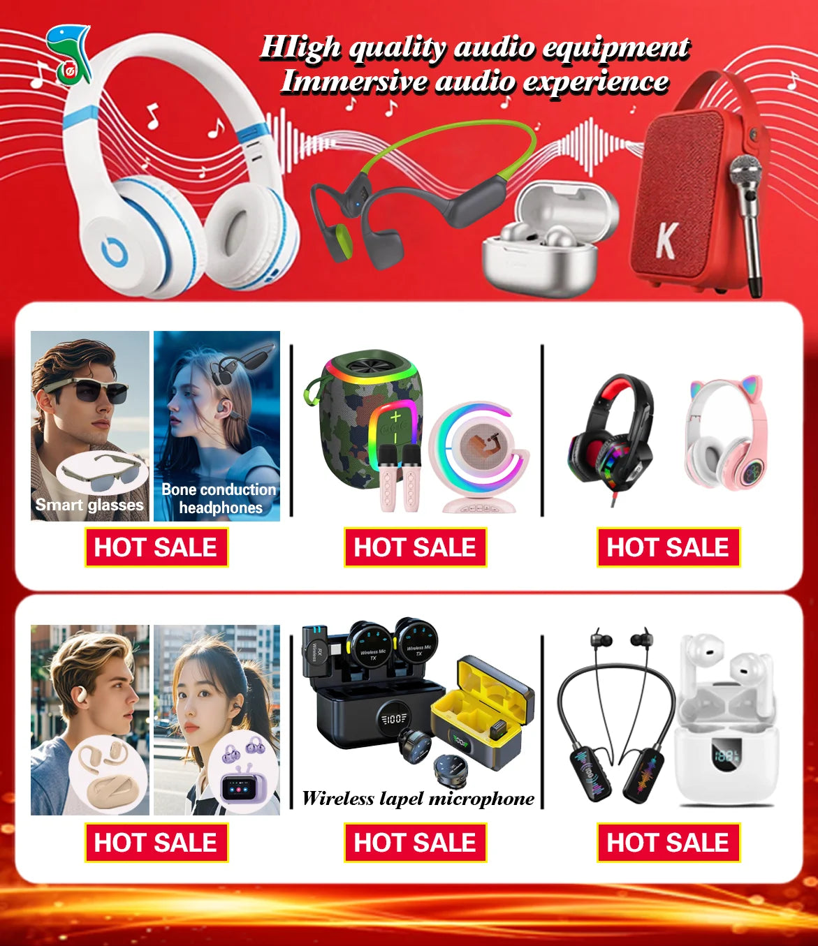 Portable for Bluetooth 5.2 Smart Alarm Clock Speaker LED Mirror with FM Radio Adjustable Home Computer Phone Holder