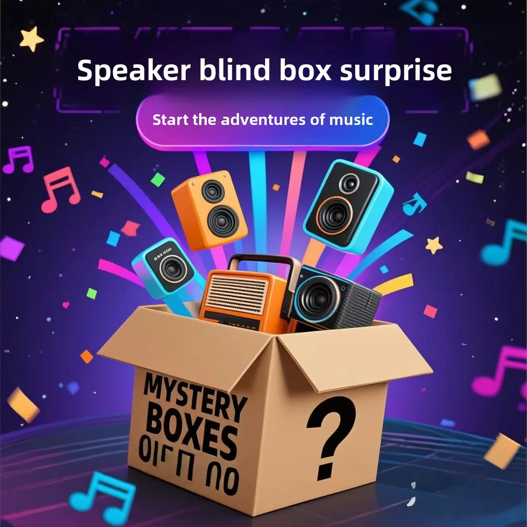 3C Mystery Box Electronic  Speaker Portable and Waterproof IPX6 Wireless Outdoor Speaker