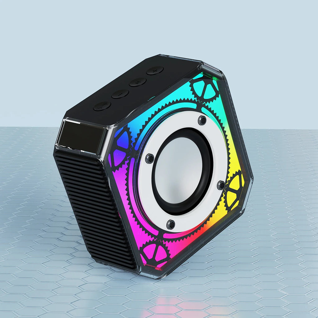 Mini Retro White Noise Blue-tooth Speaker Portable Vintage Sleep Aid Bluetooth Speaker Subwoofer With RGB Light Support TF Card