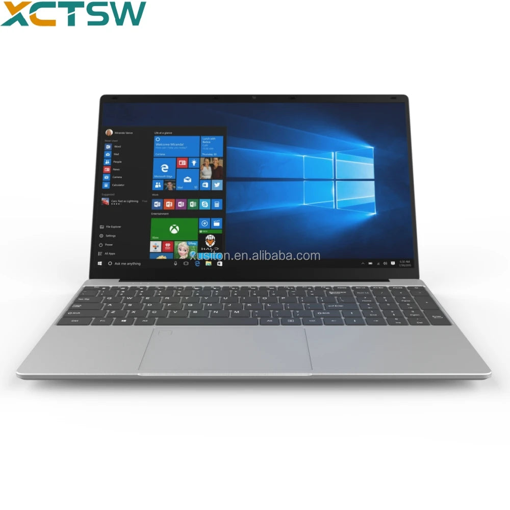 Portable Business Laptop XU156 Gaming Windows11 I7-1060NG7 Backlight Fingerprint Unlocking WiFi 4core 16+128GB Notebook Computer