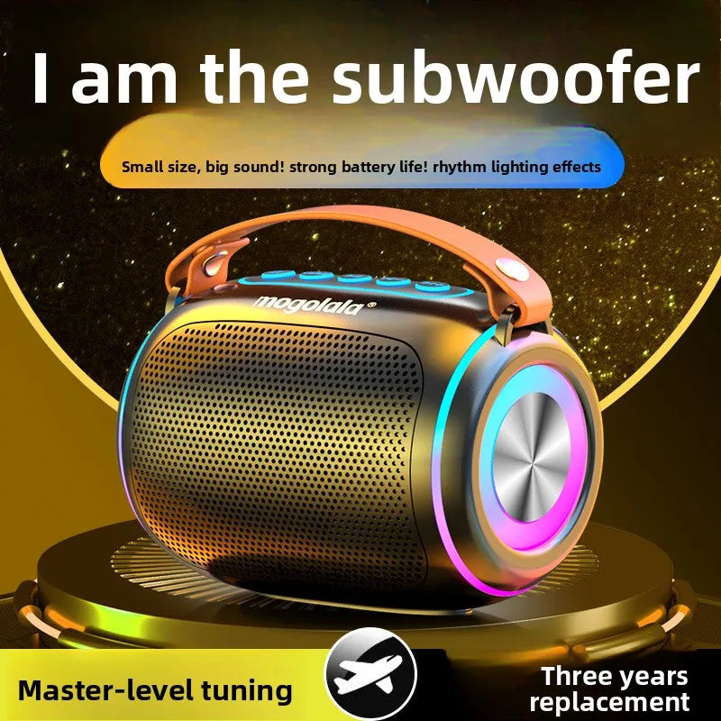 High Volume Long Battery Life Bluetooth Speaker Heavy Bass for Home Outdoor Use Easy Carry Wireless Speaker 10m Range