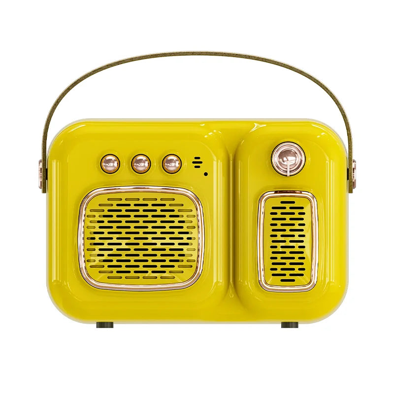 Fashion Bass Stereo Mini Newest BT TF Card FM Radio Waterproof Portable Classic Wireless Speaker Blue Tooth Retro T3 Speaker