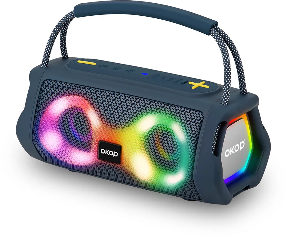 OKOP812 Wholesale Portable Handle High-Power RGB LED Subwoofer for Speaker with Ultra-Long Battery Life for Outdoor Use