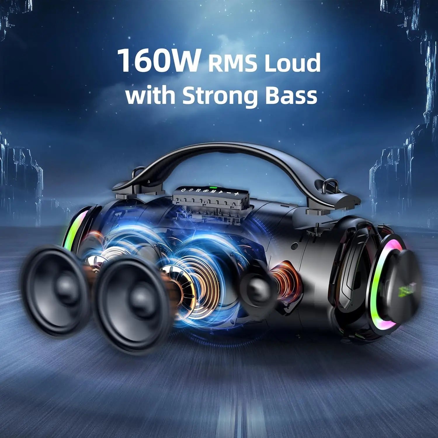 ZEALOT 2025 Portable for Bluetooth Speaker IPX6 Waterproof 36000mAh Powerbank EQ USB/TF/AUX Great Bass for Home Outdoor