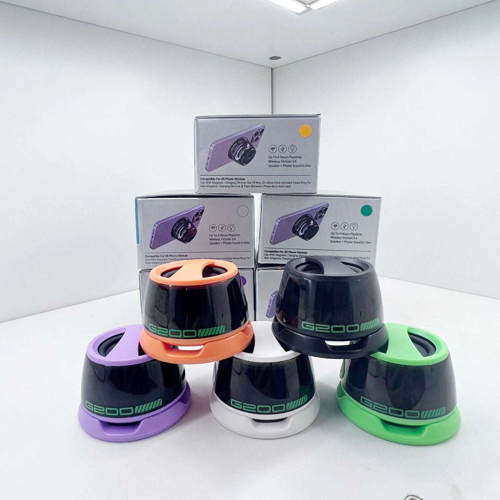 G200 3W BT Wireless Speaker MINI Size Small High Sound Portable Computer Subwoofer Magnetic Desktop Music Speaker with RGB Light