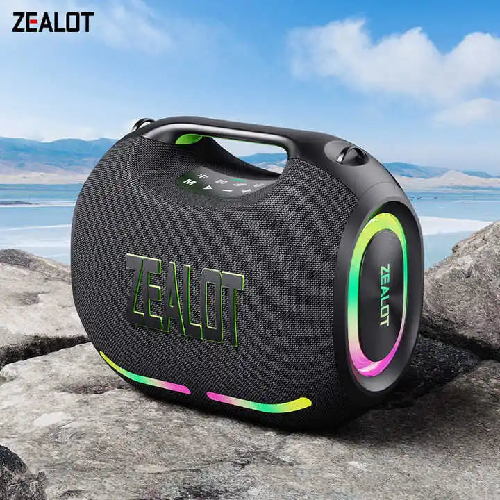 ZEALOT ZE01 Portable Speakers with 120W Subwoofer Wireless Outdoor with WiFi Bass Vibration Waterproof Mini Stereo Loudspeaker