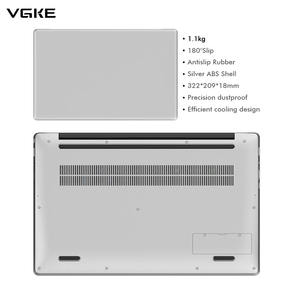 14.1 Inch Slim Laptop Intel E3950 DDR4 1920x1280 IPS Panel Laptops Brand New for Personal Home Gaming