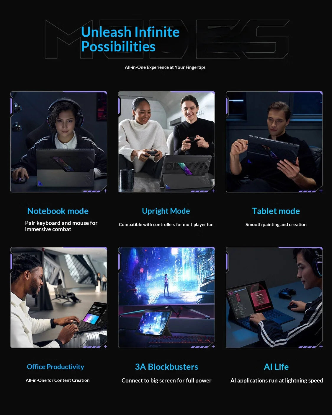 For ROG Zephyrus X 2025 Ryzen AI MAX 13.4 Inch Touch Two-in-One Gaming Laptop 2560x1600 SSD