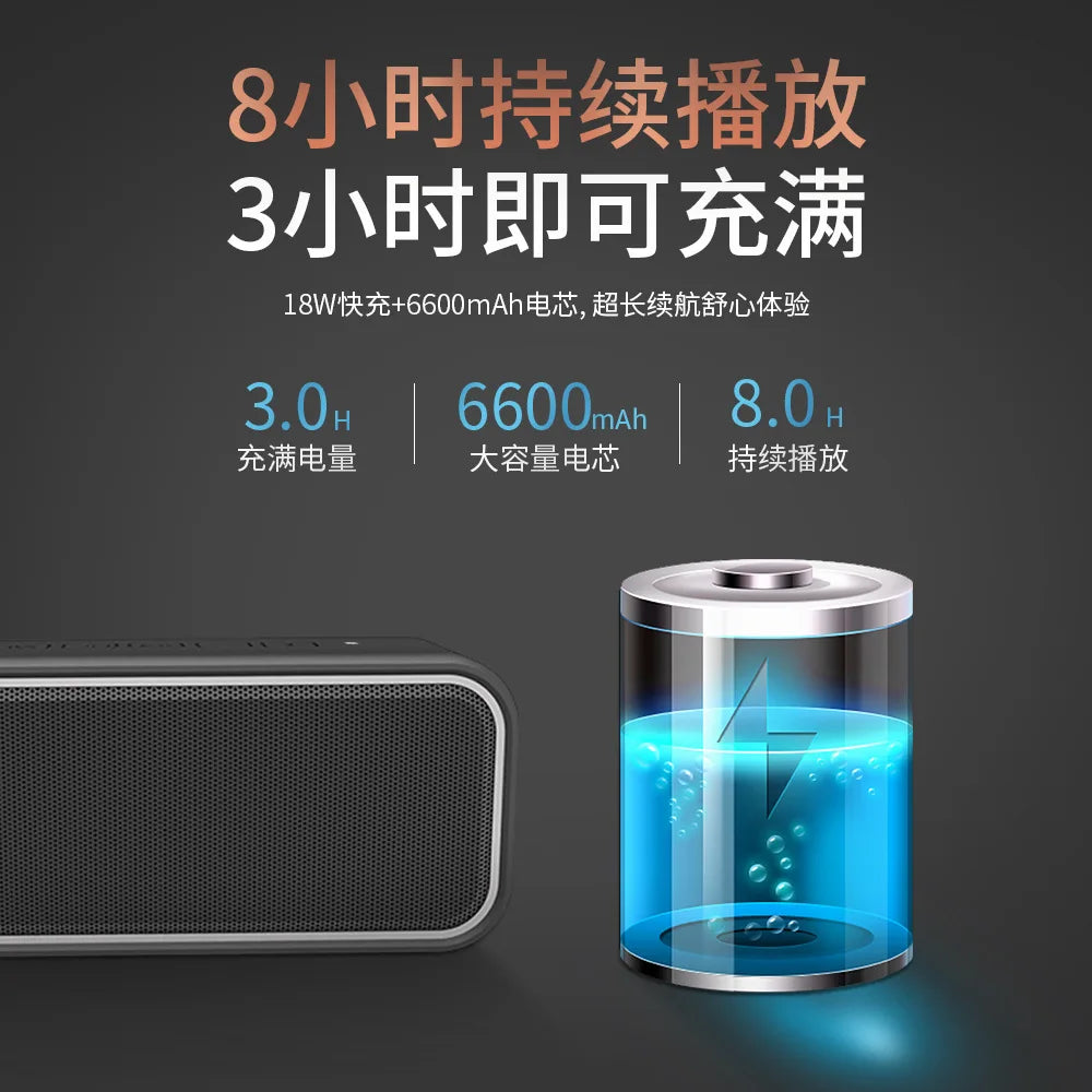 40 Watt V5.0 DSP EQ TWS TF Card Portable Mini for Bluetooth Speaker Deep Bass IPX7 Waterproof for Outdoors and Computer Use