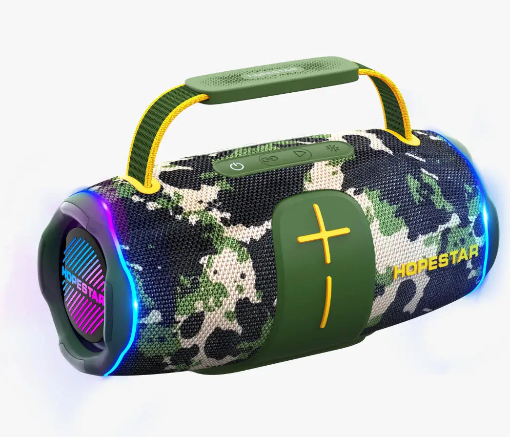 Hopestar H53pro High-Performance Portable Waterproof Speaker RGB LED Lighting Wireless Soundspeaker for Mobile Phone 70W