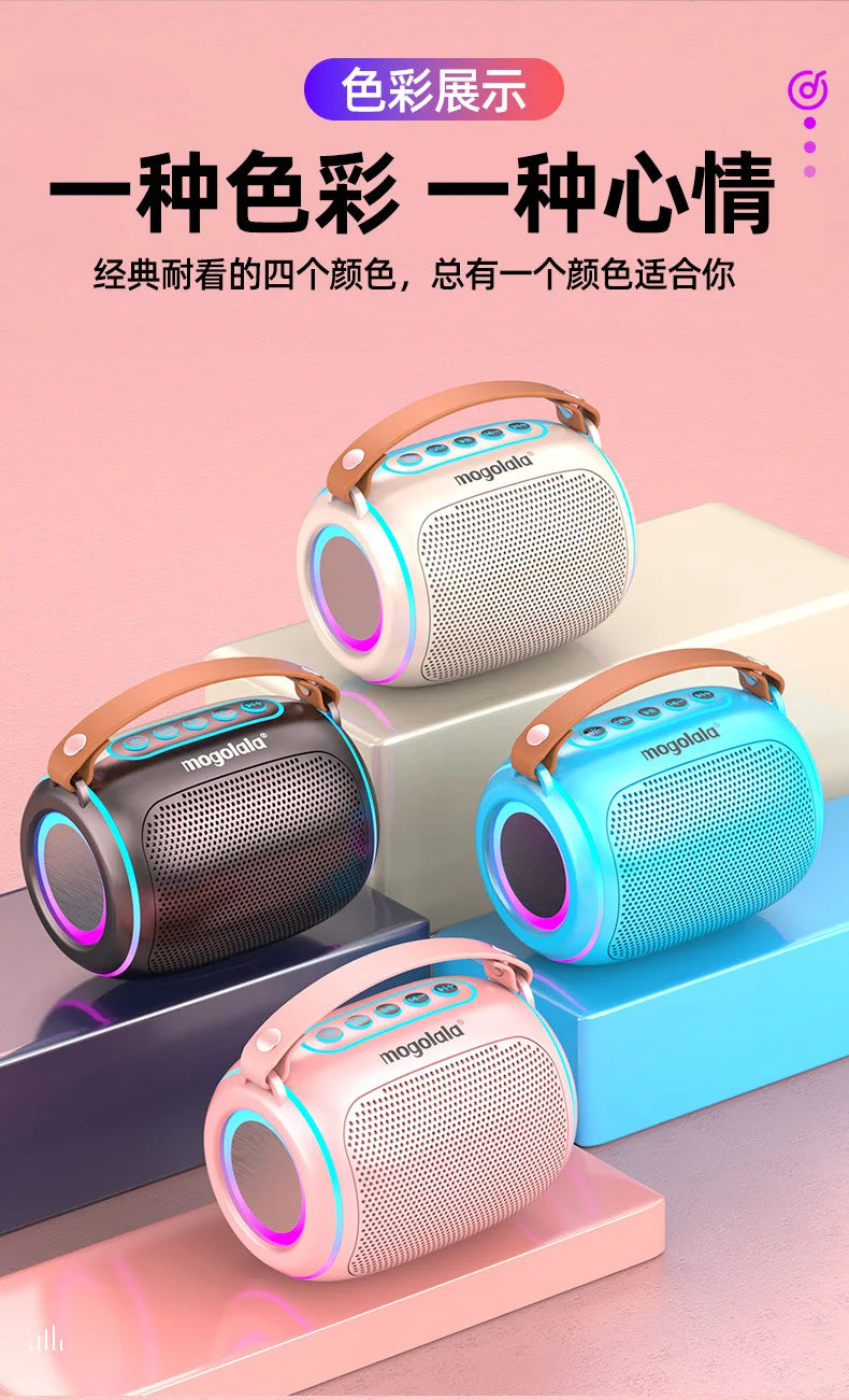 High Volume Long Battery Life Bluetooth Speaker Heavy Bass for Home Outdoor Use Easy Carry Wireless Speaker 10m Range
