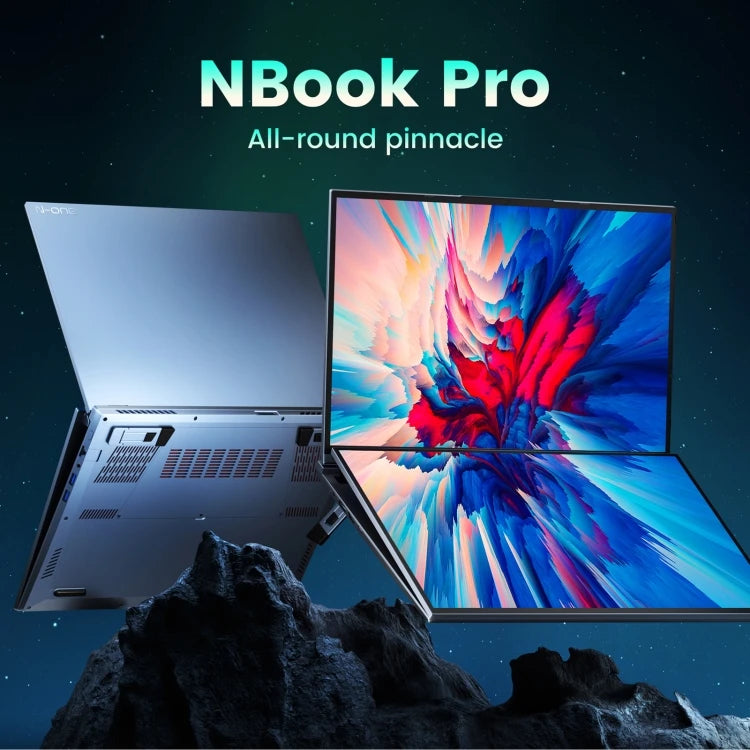 Dual 16 Inch Display Win 11 Intel 12-Core 32GB+1TB  N-ONE Nbook Pro Laptop
