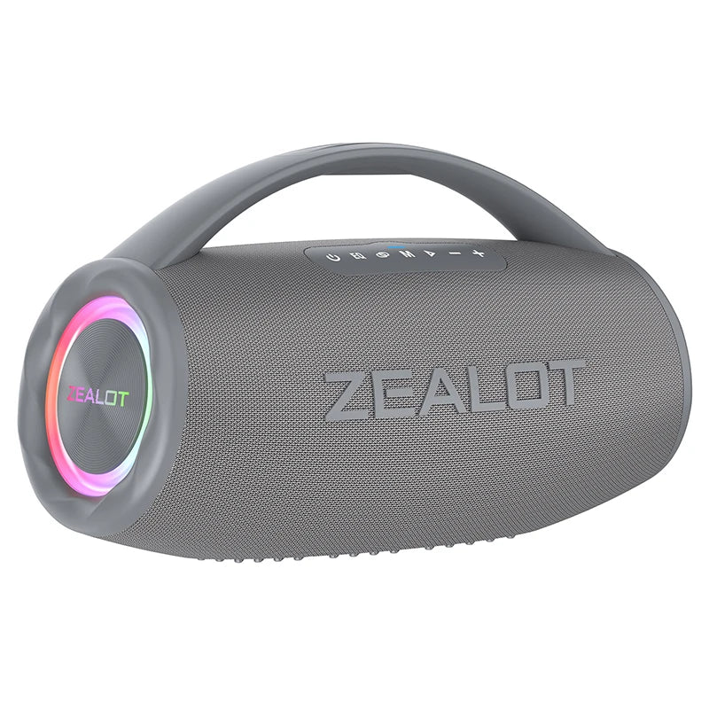 80W Portable Outdoor Speaker with RGB LED Lighting & AUX Communication Waterproof BT Wireless Speaker for Karaoke Parties