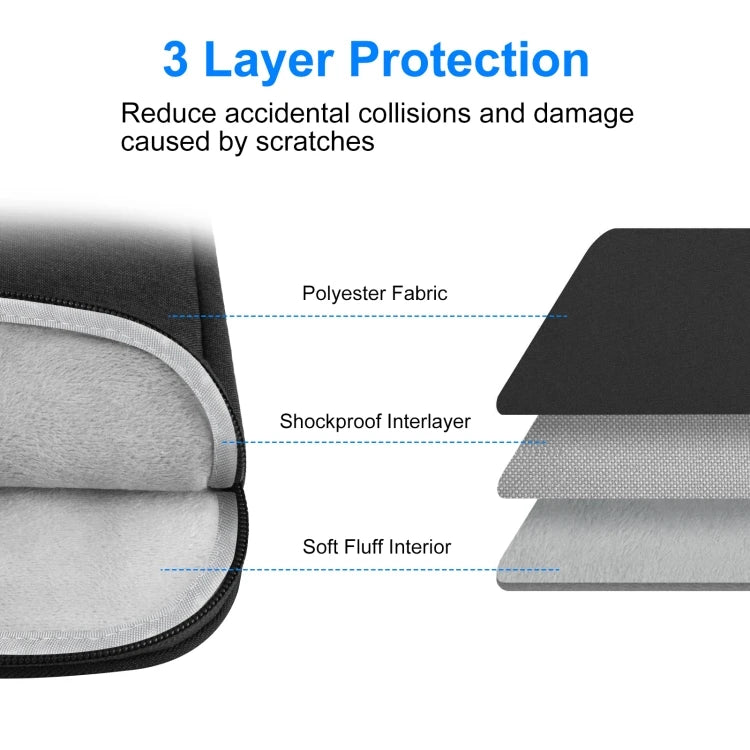 OEM HAWEEL 9.7-11.0 Inch Laptop Carrying Bag Sleeve Case with Zipper Briefcase Fabric Tablet Sleeve Case