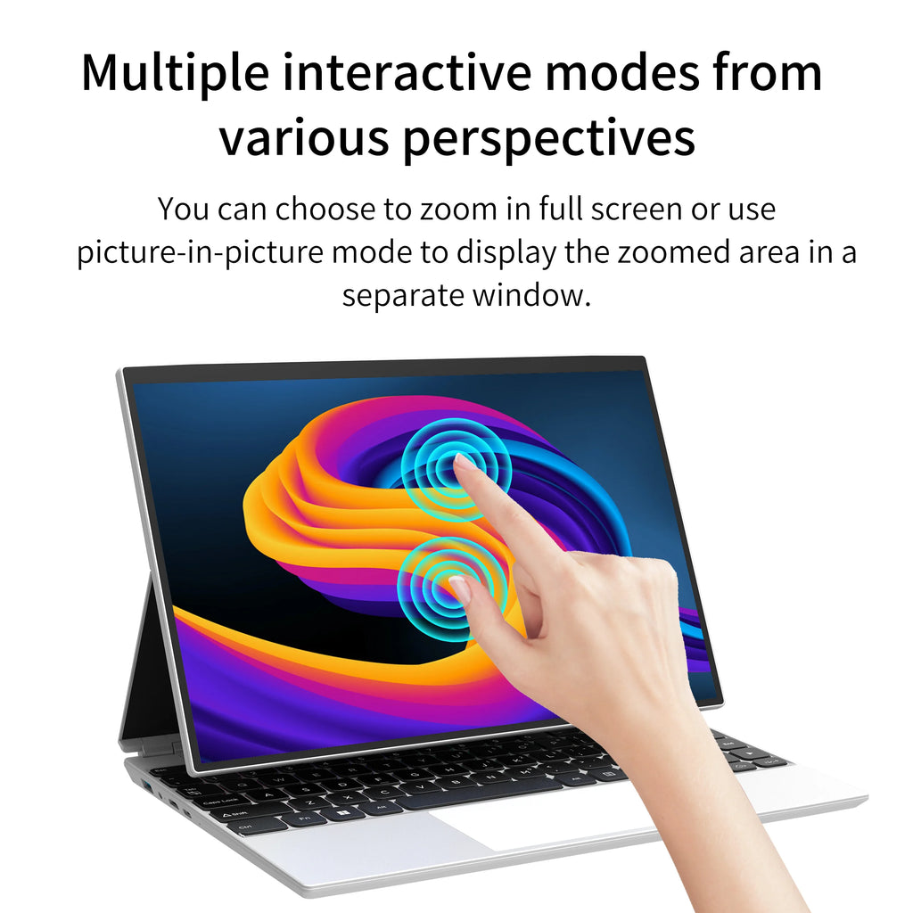 New 14.1 Inch Intel N95 Quad Core 3.4GHz 32GB RAM 512GB SSD 1920x1200 16:10 IPS 60Hz Display Windows 11 Touchscreen Laptop