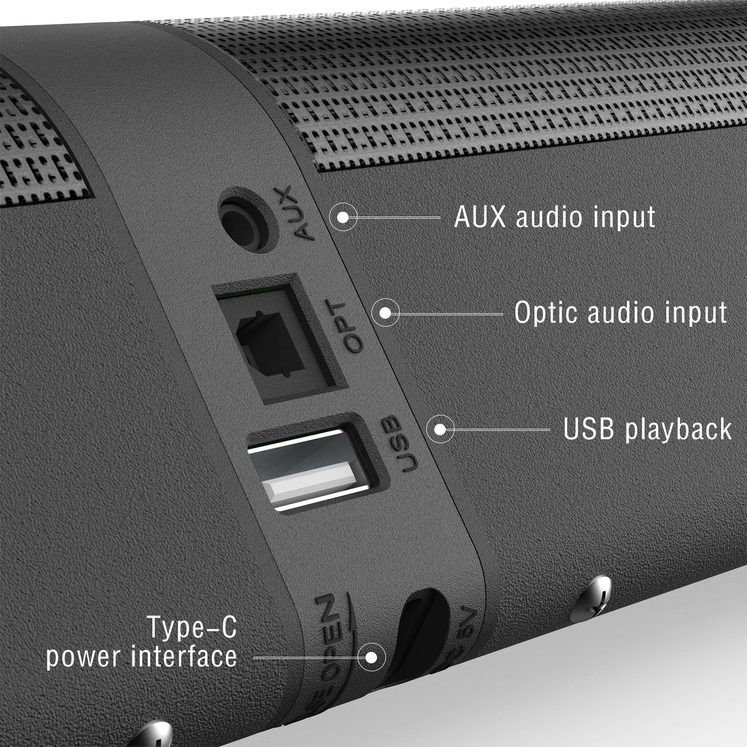 TV Sound Bar with FM Detachable Soundbar Wireless Speaker Home Theater Surround Sound System TF Card/Aux/RCA Connection