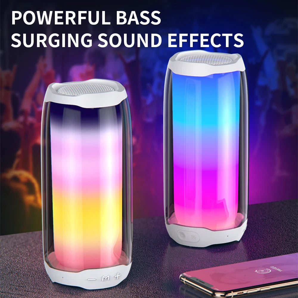 PortableL4  Blue-tooth Speaker Party Audio KTV180 Degree Led Light Support USB, TFcard, FM, Answer the Phone Computer