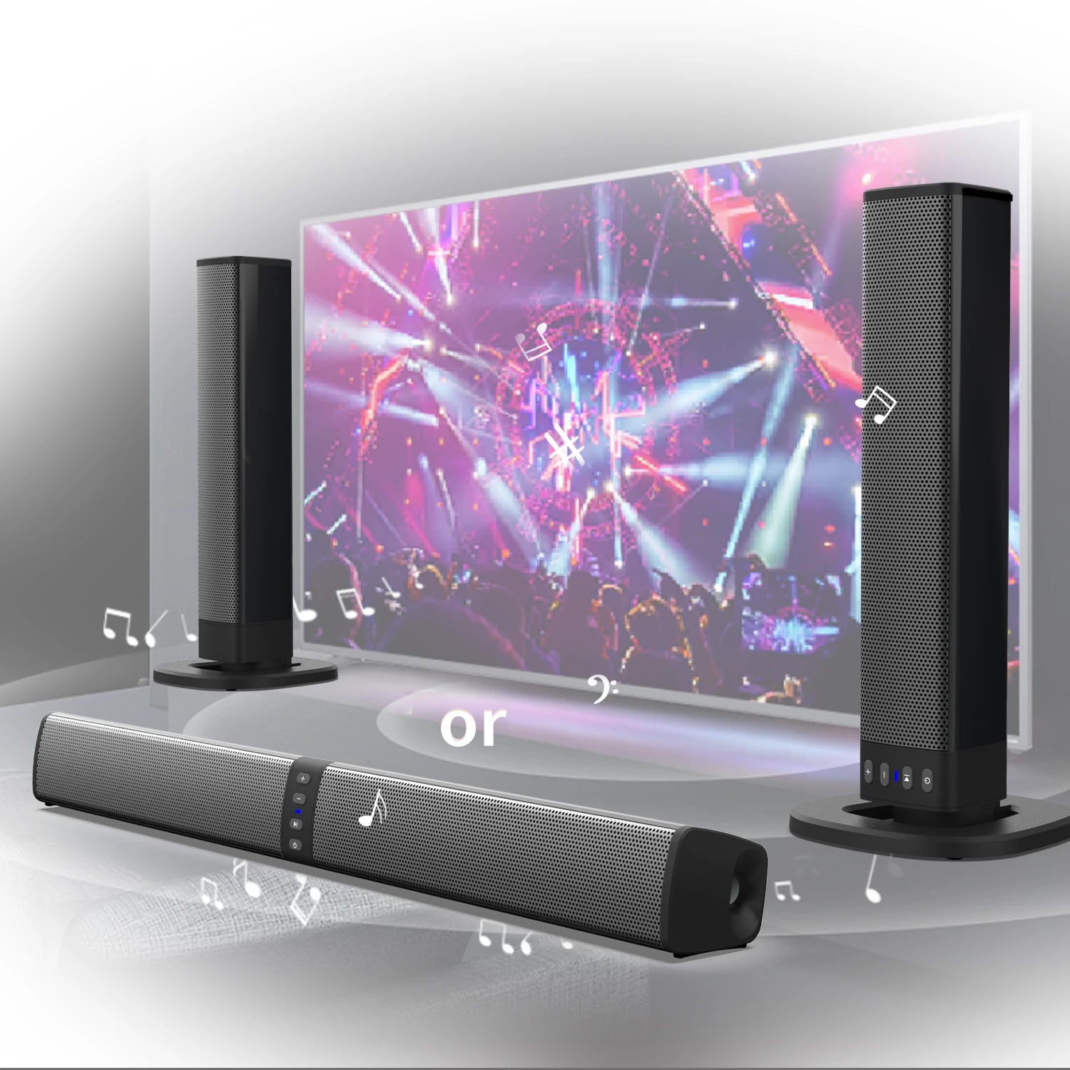 Wireless Blue-tooth Sound Bar Speaker System Super Power Sound Speaker Wired Wireless Surround Stereo Home Theater TV Projector