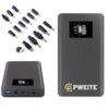 PWEITE DC UPS Power Bank 12V 3A PD 100W DC Output 15V 19V 20V 24V 12V 3.75A 4A 5A PowerBank for Wifi Router Laptop CPAP Dashcam