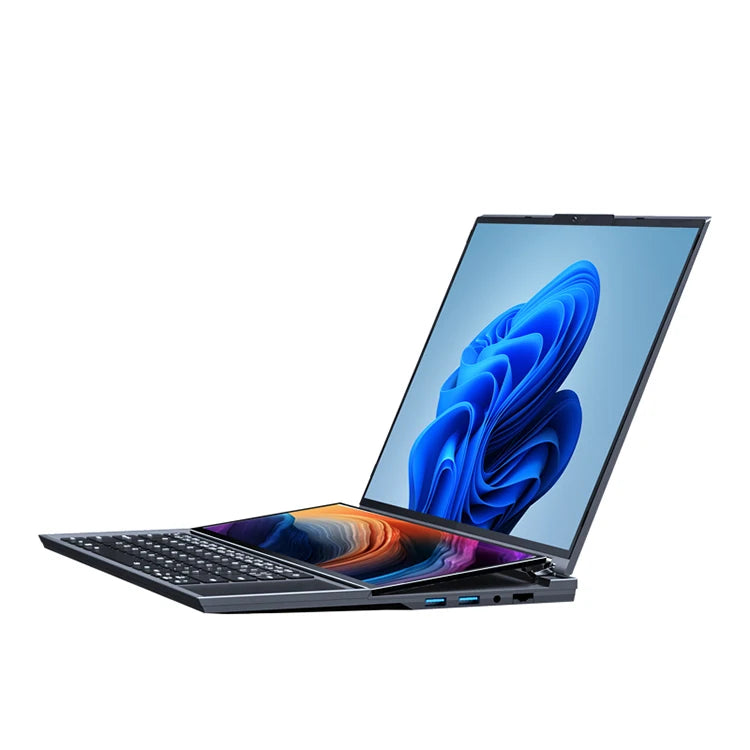 Oem I7 I9 Factory Dual Screen Notebook Intel Core I7-9750H 16Inch+14Inch 2K Touch Screen Laptop for Business New Laptop