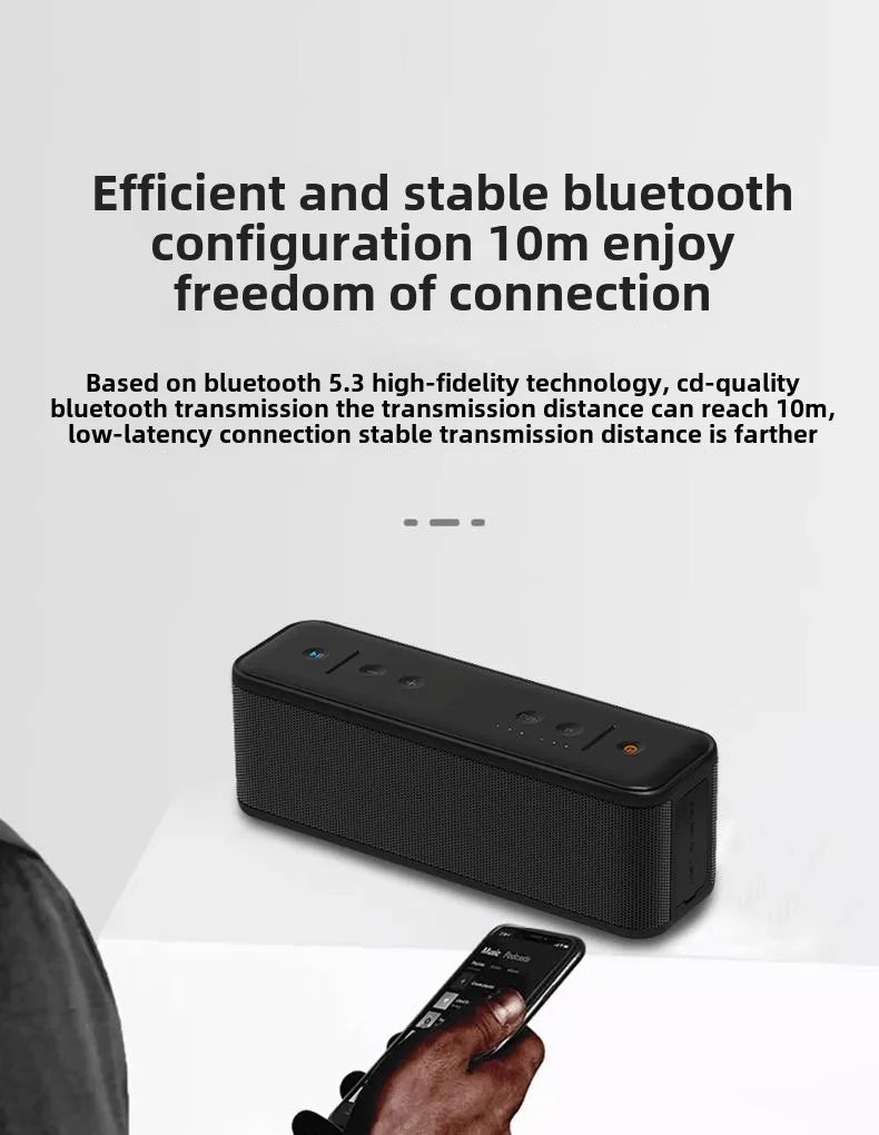Best Selling 60W Wireless Party Box Speaker Portable Multifunctional Speaker 5200mah TWS Connect HI-FI Speakers
