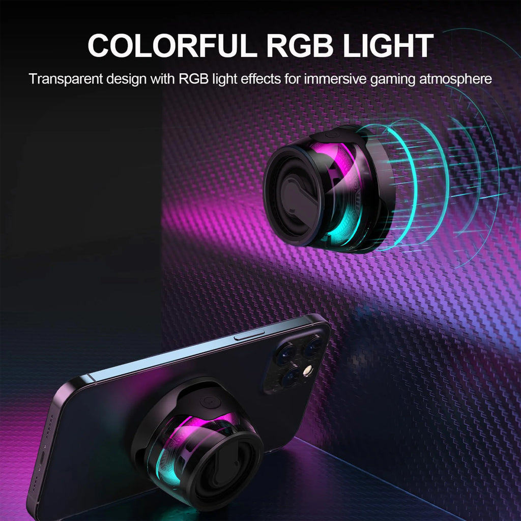 RGB Magnetic  Speaker Small Audio New Private Model Portable Magnetic Stand Desktop Speaker Atmosphere Light Wireless