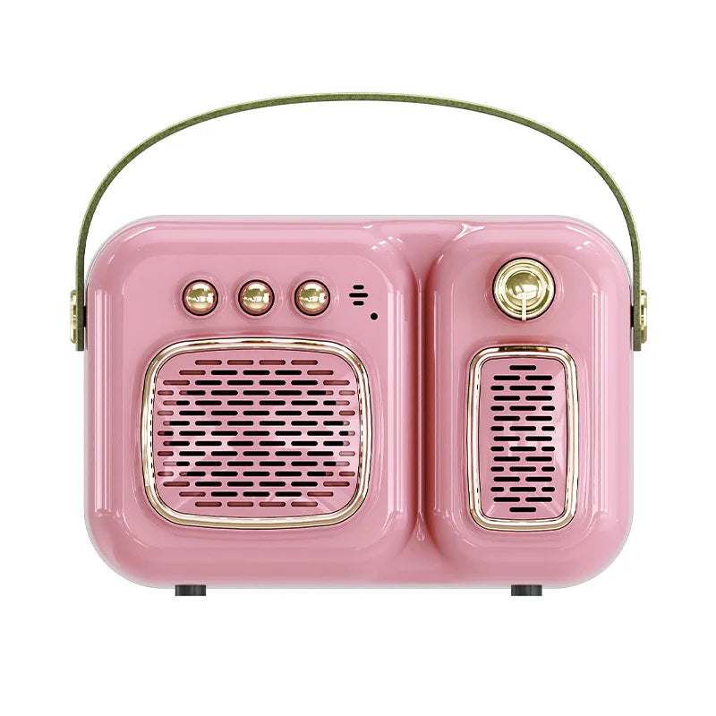 Fashion Bass Stereo Mini Newest BT TF Card FM Radio Waterproof Portable Classic Wireless Speaker Blue Tooth Retro T3 Speaker