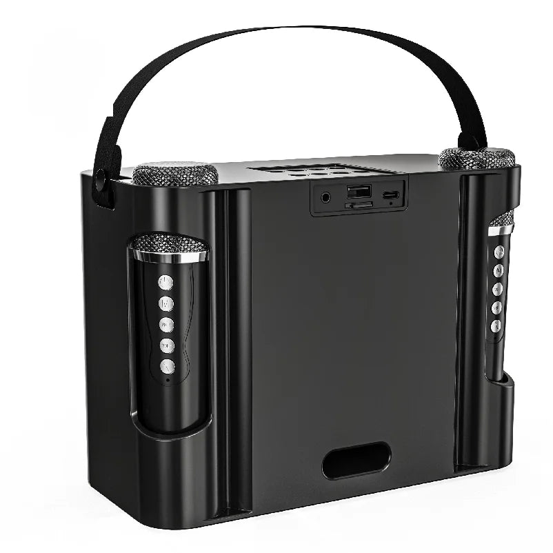 Camping Essentials Karaoke Speaker Microphone Party Box Sounds Led Light Bluetooth Portable Amplifier With Phone Holder Ys210