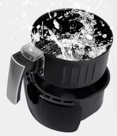 1500W 5.5L Stainless Steel Multifunctional Air Fryer Electric Kitchen Appliance with Thermostat Control Nonstick Without Oil