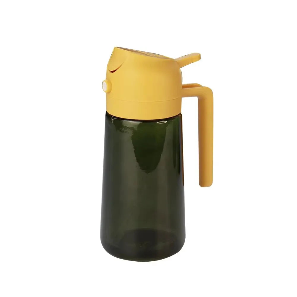 2 in 1 Food-grade 470ml Oil Mister Sprayer Dispenser Glass Oil Bottle for Cooking for Air Fryer Salad Frying BBQ