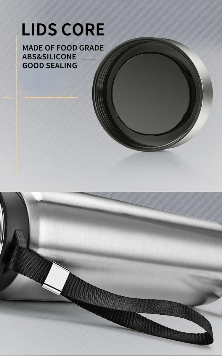Thermo Pot Thermos Bottle 1800ML Double Wall Stainless Steel Insulated Vacuum Flask Drinkware Cup Thermal Mug Water Bottle