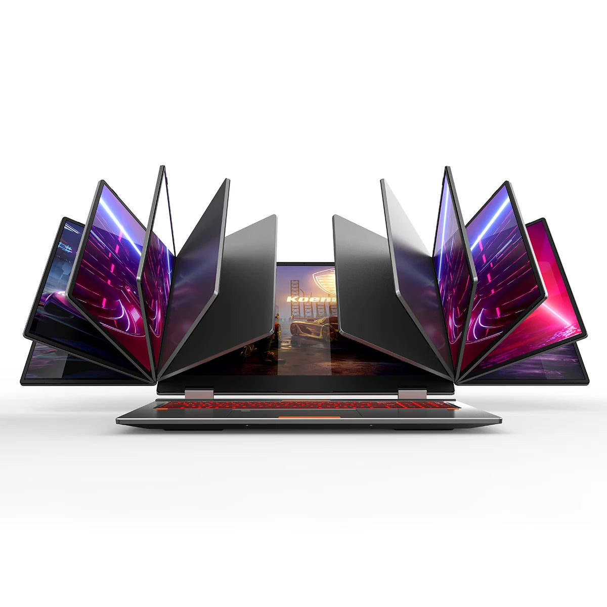 Business Laptops 16 Inch Dual 10.5 Inch Triple Screen Display Laptop Core I7 1260P Max 64GB DDR4 4TB SSD Laptop
