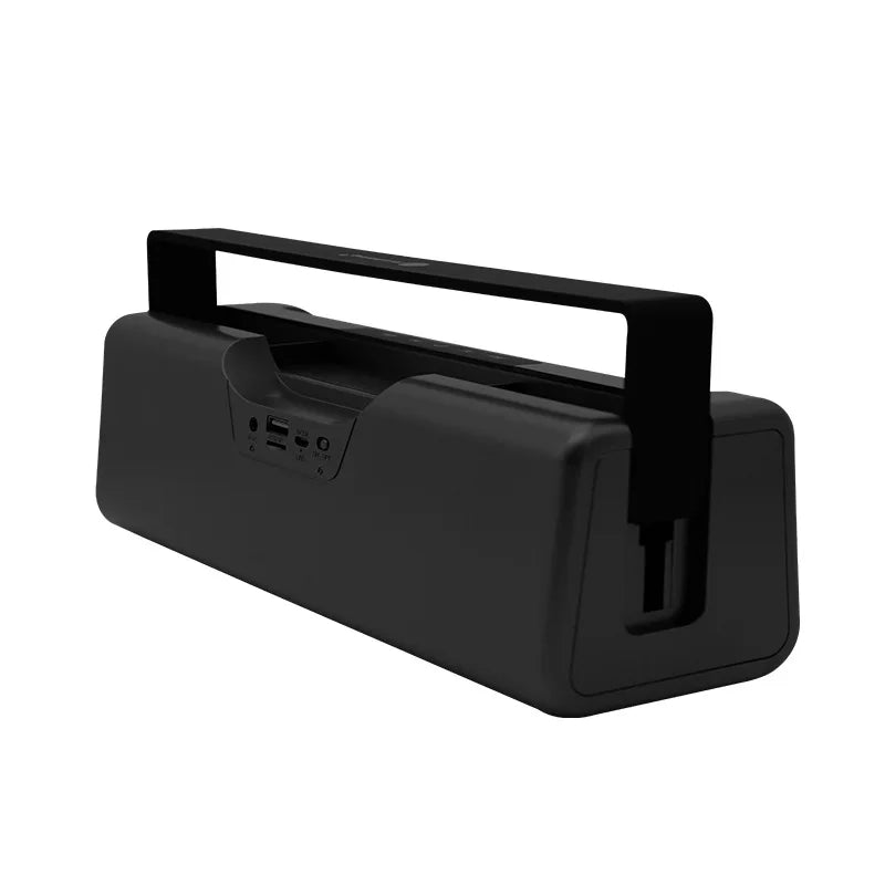 HSPDIA new square Bluetooth speaker Radio FM Digital display screen portable handle belt sound box boombox caixa som portatil