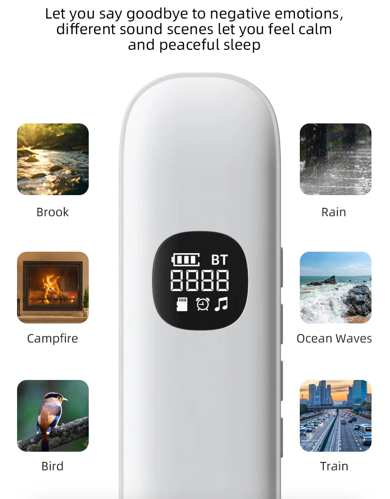 Light Weight Portable Bluetooth Speaker Stereo Bass Pillow Speaker Bone Conduction Sleep Aid Device