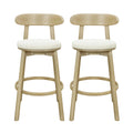 Modern Adjustable Round Cushion Bar Stools with Iron Base for Home Bar & Commercial Use