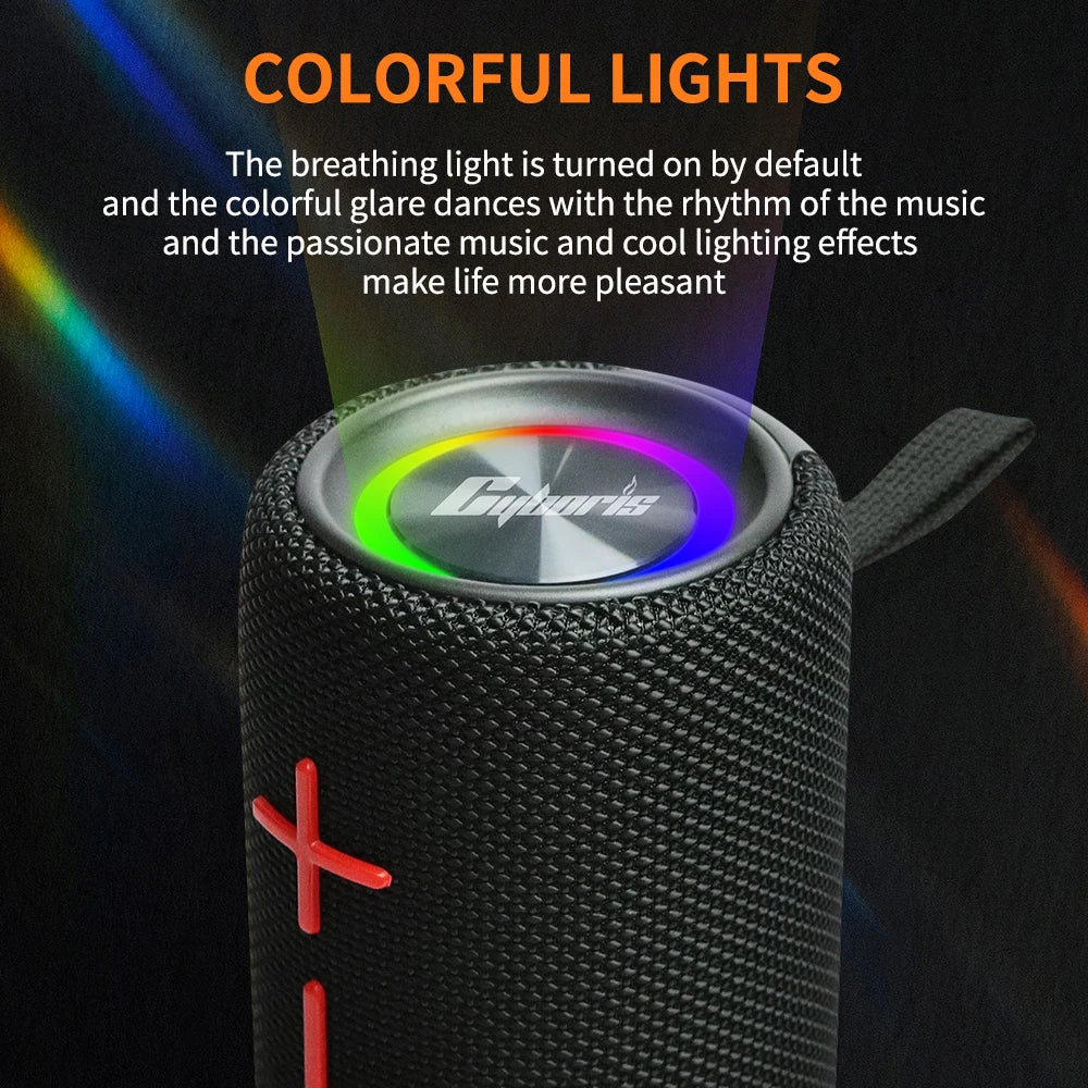 2 in 1 Portable Split Wireless Speaker, IPX6 Waterproof Magnetic Dual Speaker with RGB Lights TWS Pairing for Outdoor, Home