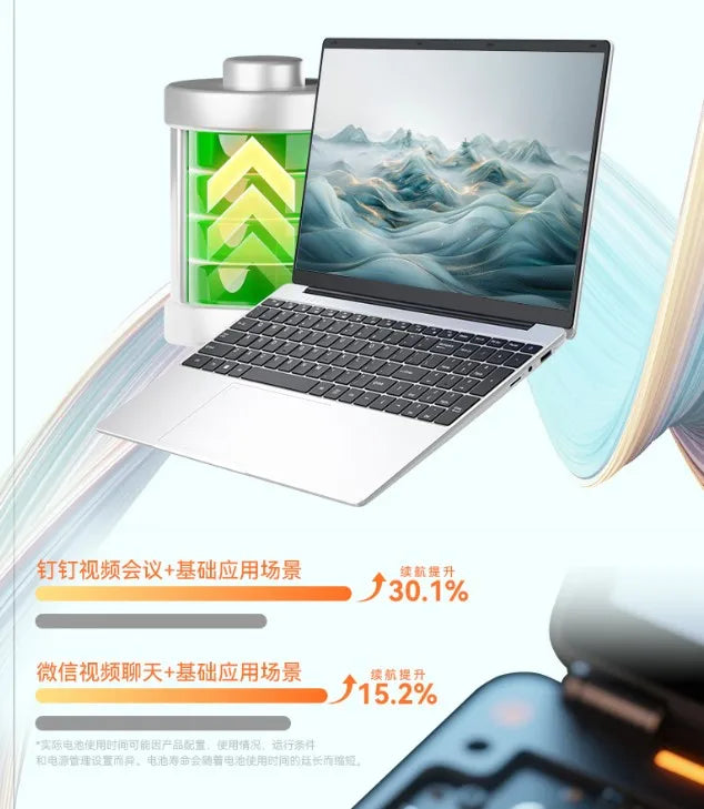 15.6 Inch AOC Laptop with Intel Alder Lake-N95 16G LPDDR4 512G SSD