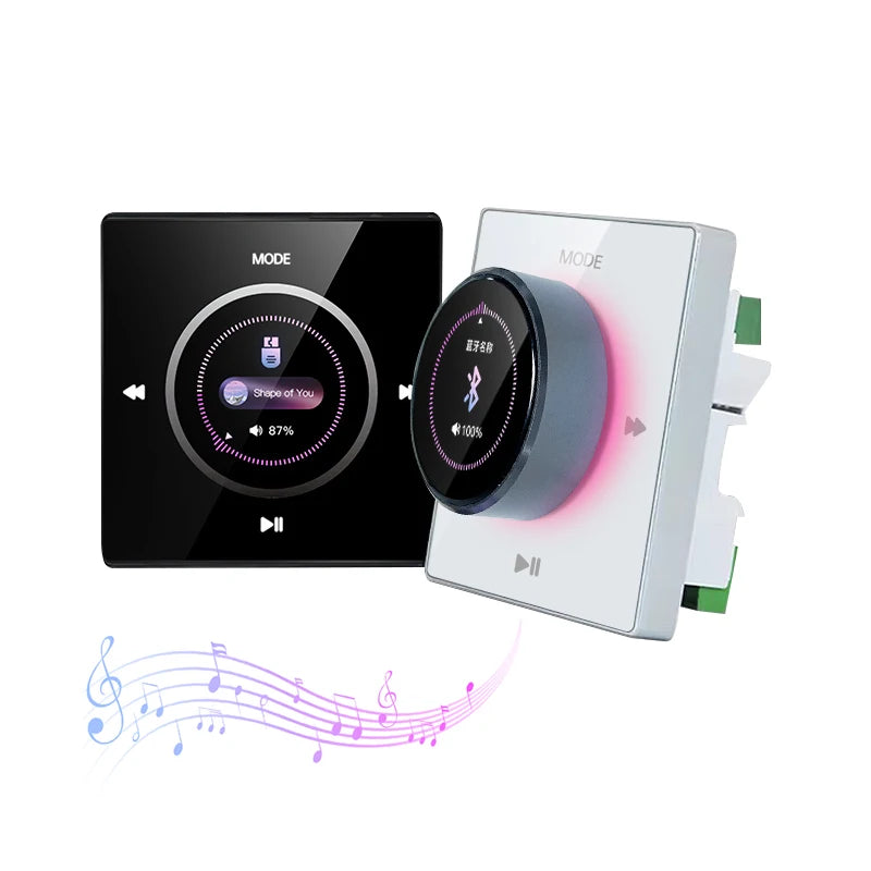 4-Inch Wall AmplifierTouch Screen Wall-Mounted Home Theater System Sound Amplifier for & Host Blue-tooth Background Music