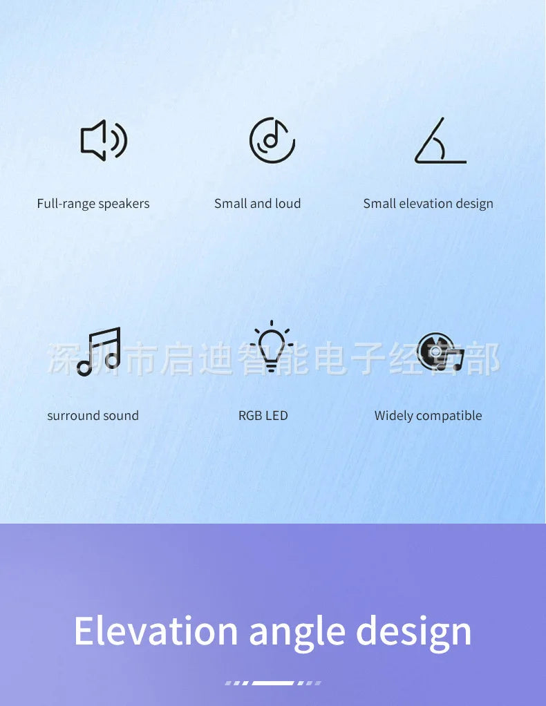 Manufacturer Direct E1080 Desktop Mini Bluetooth Speaker E-Sports Gaming Speaker Suitable for Desktop and Home Use