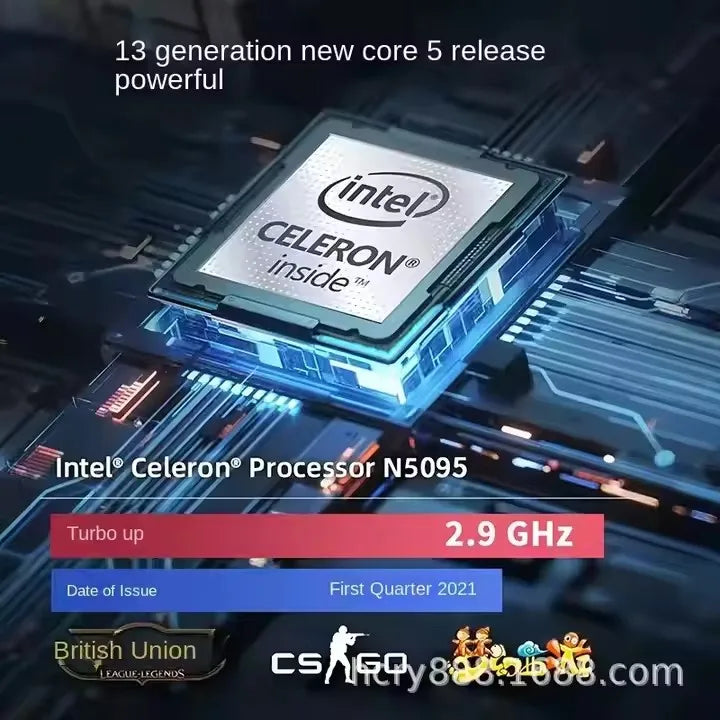 15.6-Inch Laptop with Intel UHD Graphics N5095 Keyboard Backlight for Business Use New Product