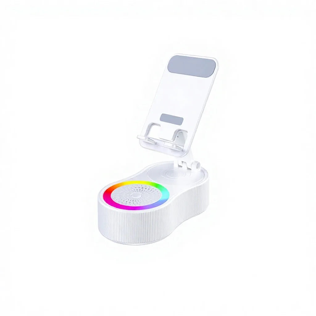 New 5 1 RGB Light Wireless for Speaker Bank 5W Output Built-in Microphone Outdoor Stand Phone Holder for Mobile Phone