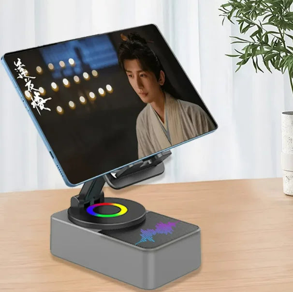 Factory 4-in-1 360 Rotating RGB Wireless for Bluetooth Speaker Mini Portable 3W Computer Woofer USB AUX Battery-Powered Features