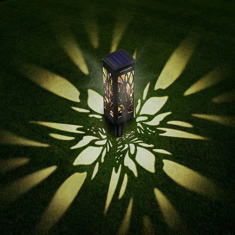 Solar Lights Outdoor with Solar Panel Pathway Lights IP65 Waterproof Garden Lights Auto ON/Off for Landscape Pathway Patio Decor