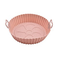 Packaged Box Commercial Use Silicone Round Air Fryer Baking Tray Microwave & Dishwasher Safe for Cooking Food