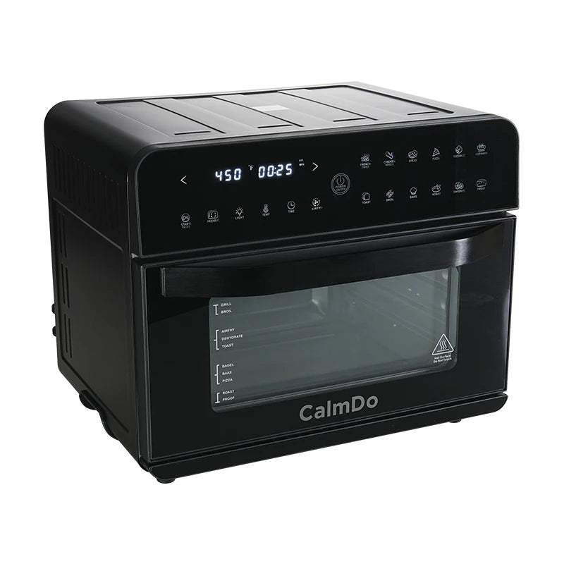 In Stock 25L 120V Air Fryer Oven with Digital Timer Touchscreen and 10 Presets Family Size Countertop Convection Oven