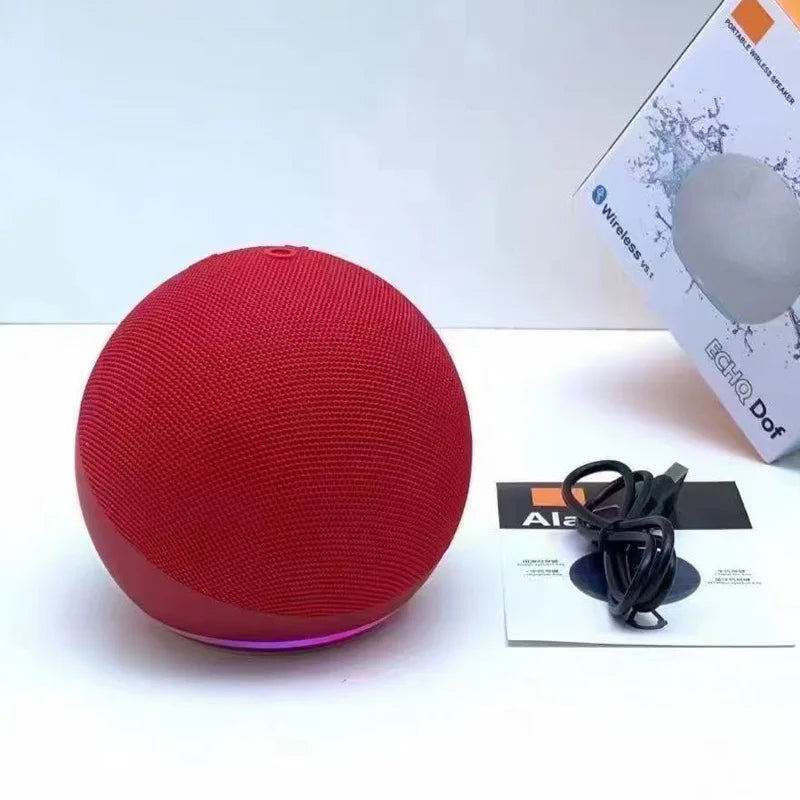Portable for Bluetooth Speaker RGB Ambient LED Lighting Wireless Audio for Cell Phones Plastic Cabinet Power Source Battery