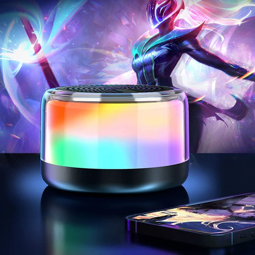2025 New Blue Christmas Boombox Speaker Clock Modern DJ Bass Wireless Loudspeaker Party Gift Booth Speaker for Christmas Events