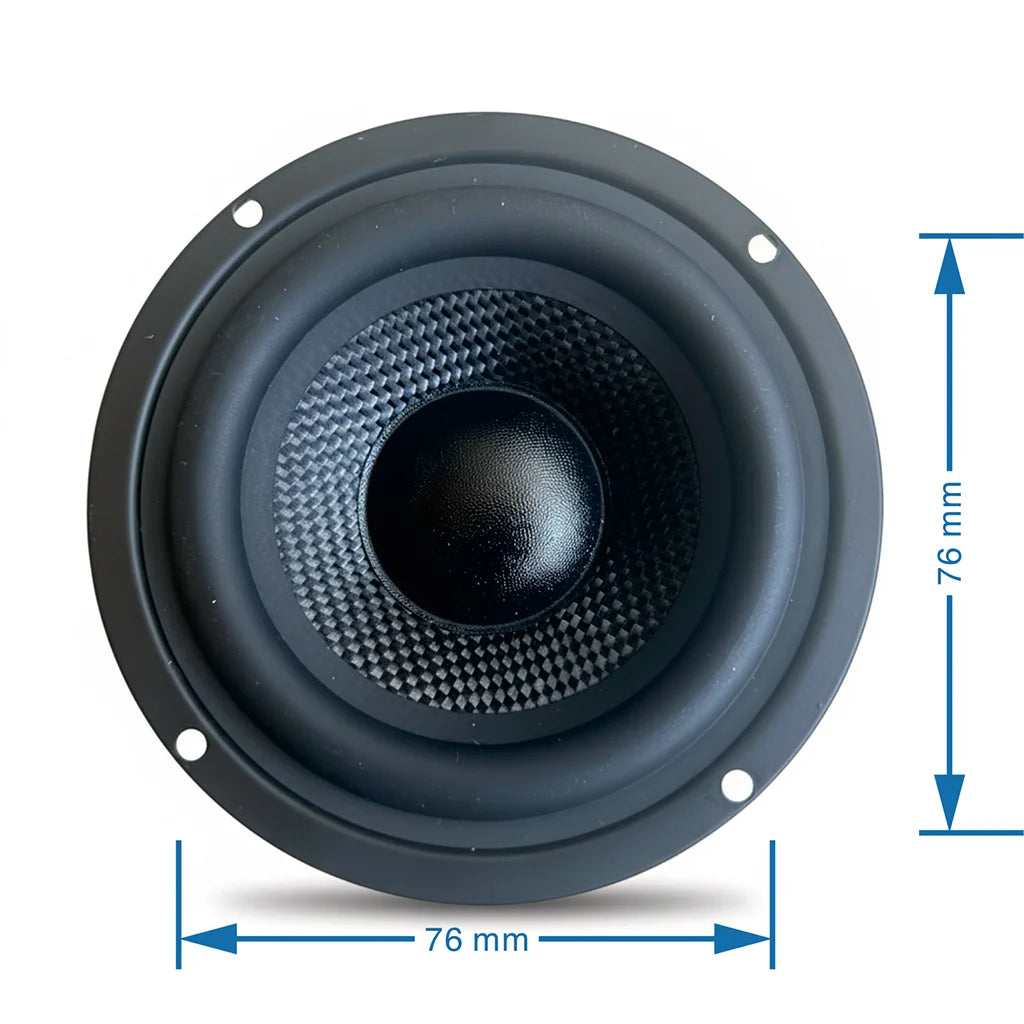 Samtronic 4 Inch Midrange Bass Speaker 4/8Ohm 40W Fiberglass Bluetooth HIFI Portable Audio Speaker Unit Home Theater Woofer